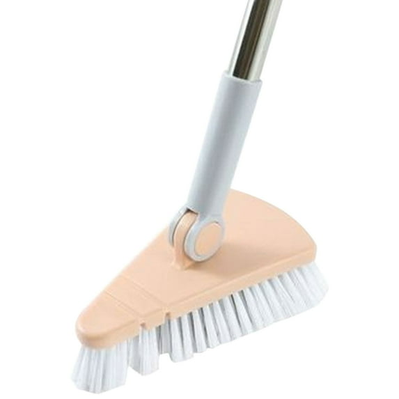 Yuoaen Cleaning Brush, Triangular Floor Brush Long Handle Hard Bristle Brush Corner Gap Brush Tile Floor Brush Bathroom Cleaning Toilet Brush Floor Brush Blue, Cleaning, 1 Mop, Clearance Sale