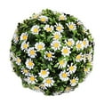 thumbnail image 1 of Yuoaen Household Imitation, White Flower Ball Outer Diameter 30Cm, Artificial, 2Pc Half Flower Ball, Clearance Sale, 1 of 8