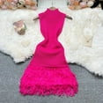 thumbnail image 1 of YuooMuoo Women Dress 2025 New Summer Fashion Sexy Openwork Stitching Sleeveless Bodycon Party Dress Korean Lady Beach Vestidos, 1 of 10