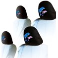 thumbnail image 1 of Yupbizauto 4X Dolphin Logo Accessories Car Seat Headrest Covers, 1 of 5