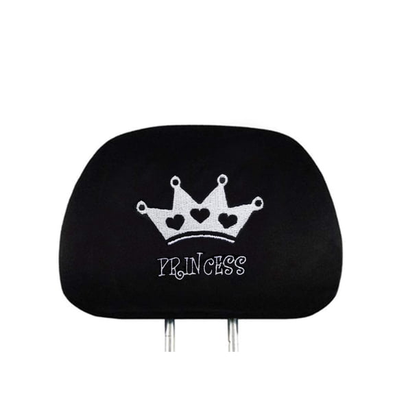 Yupbizauto Fun Car Truck SUV Van Seat Headrest Cover Embroidery (Princess)