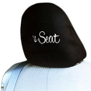 Yupbizauto Fun Custom Personalized Embroidery Seat Headrest Cover - Add Seat Owners Name - Car, Truck, SUV Accessories -1 Piece Proudly Designed & Made in USA Premium Seat Protector Unique Gift Idea