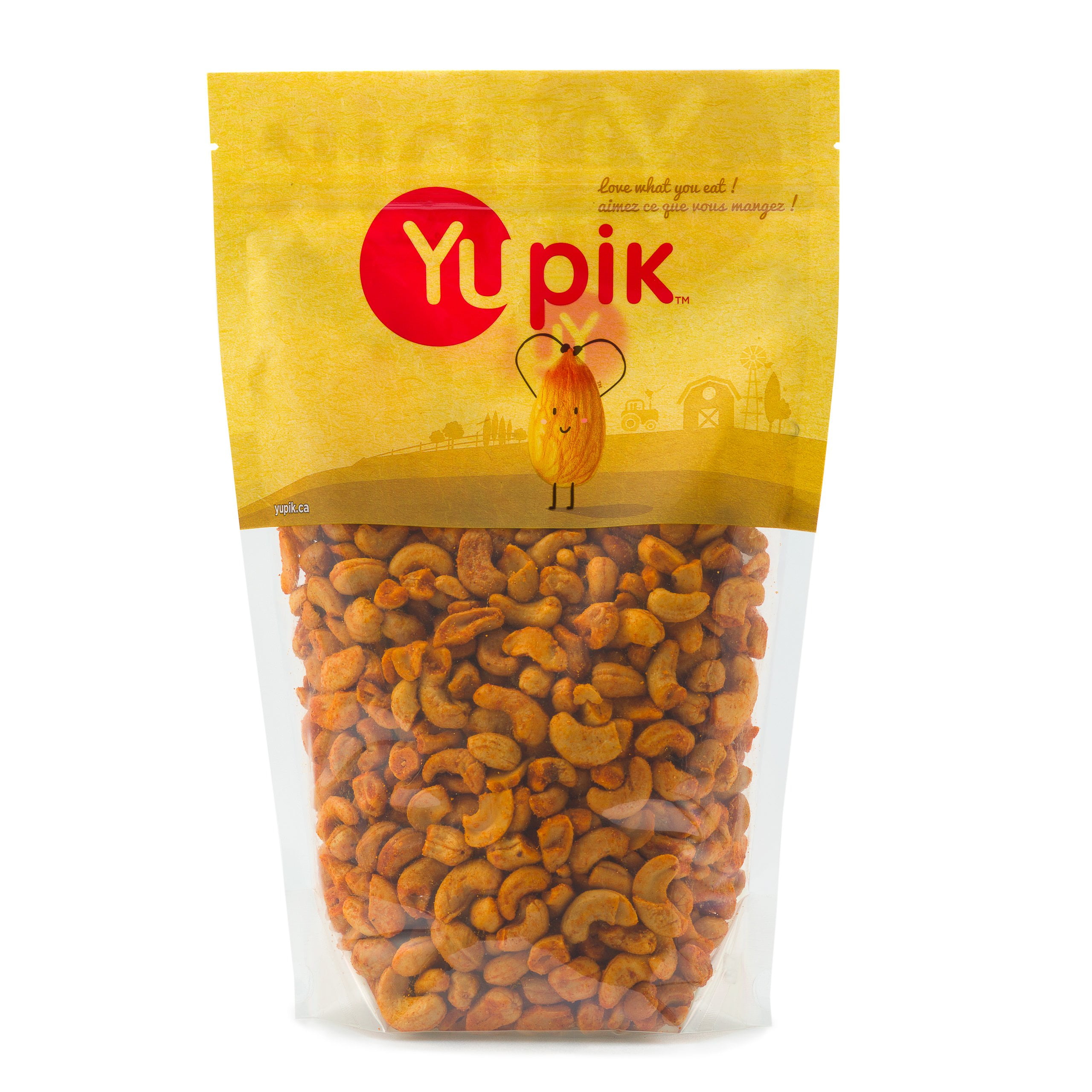 Yupik BBQ Cashews, 2.2 lb, Kosher, Vegan, Roasted Salted Nuts, Seasoned ...