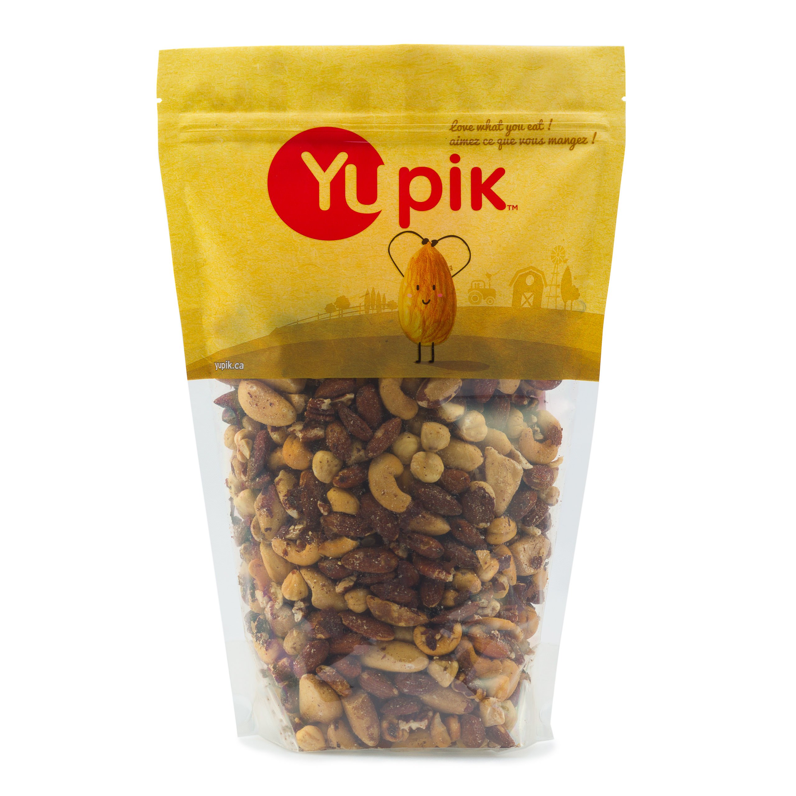 Yupik Deluxe Salted Roasted DHF10 Mixed Nuts Without Peanuts, 2.2 lbs