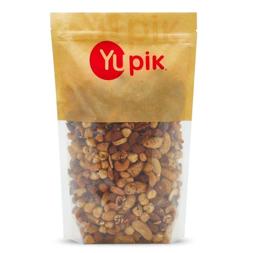 Yupik Deluxe Unsalted Mixed Nuts Without Peanuts, 2.2lb, Pack of 1ZAKH1