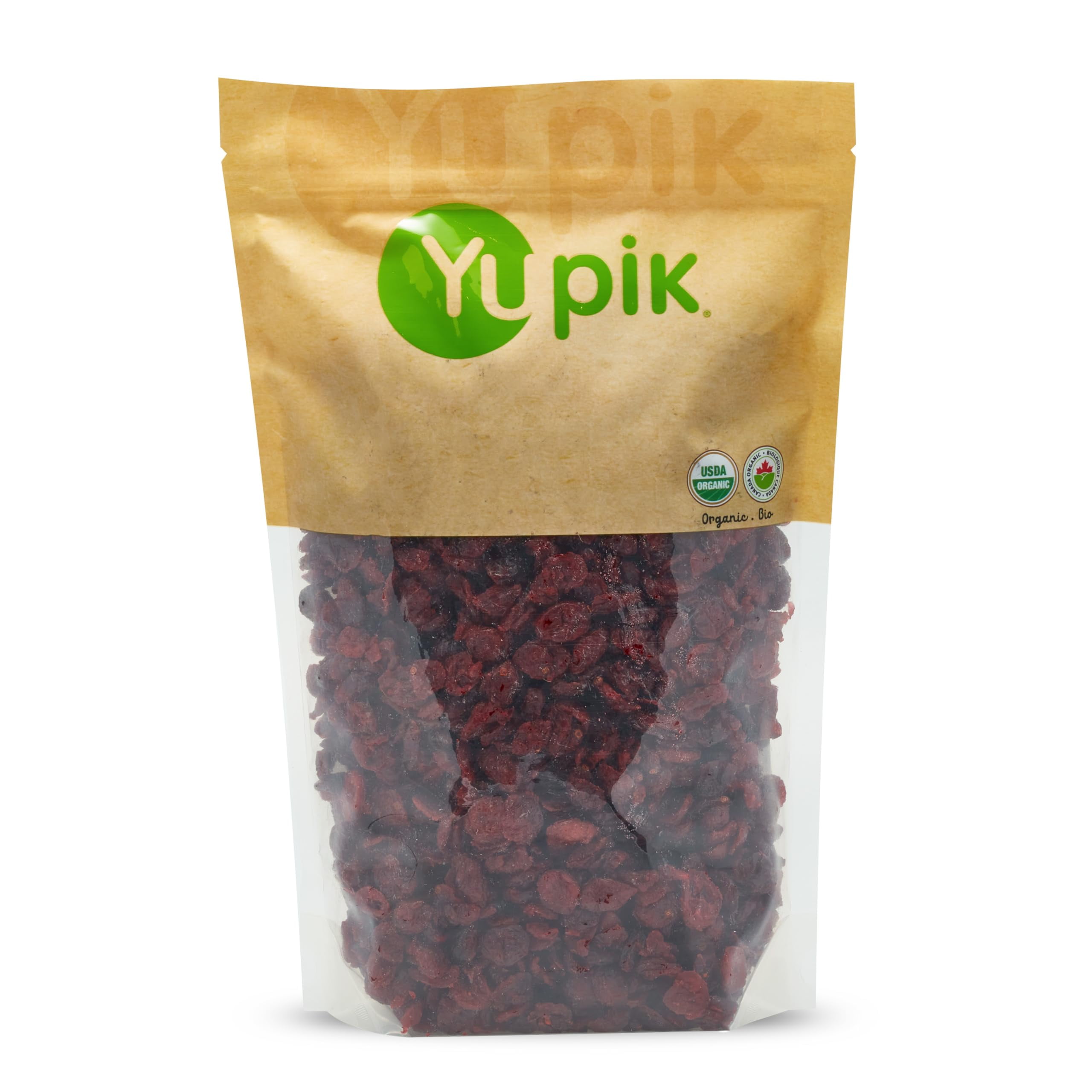 Yupik Organic Cranberries, 2.2 DHF10 lb, NonGMO, GlutenFree, Kosher