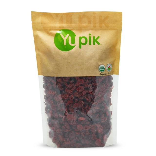 Yupik Organic Cranberries, 2.2 DHF10 lb, NonGMO, GlutenFree, Kosher