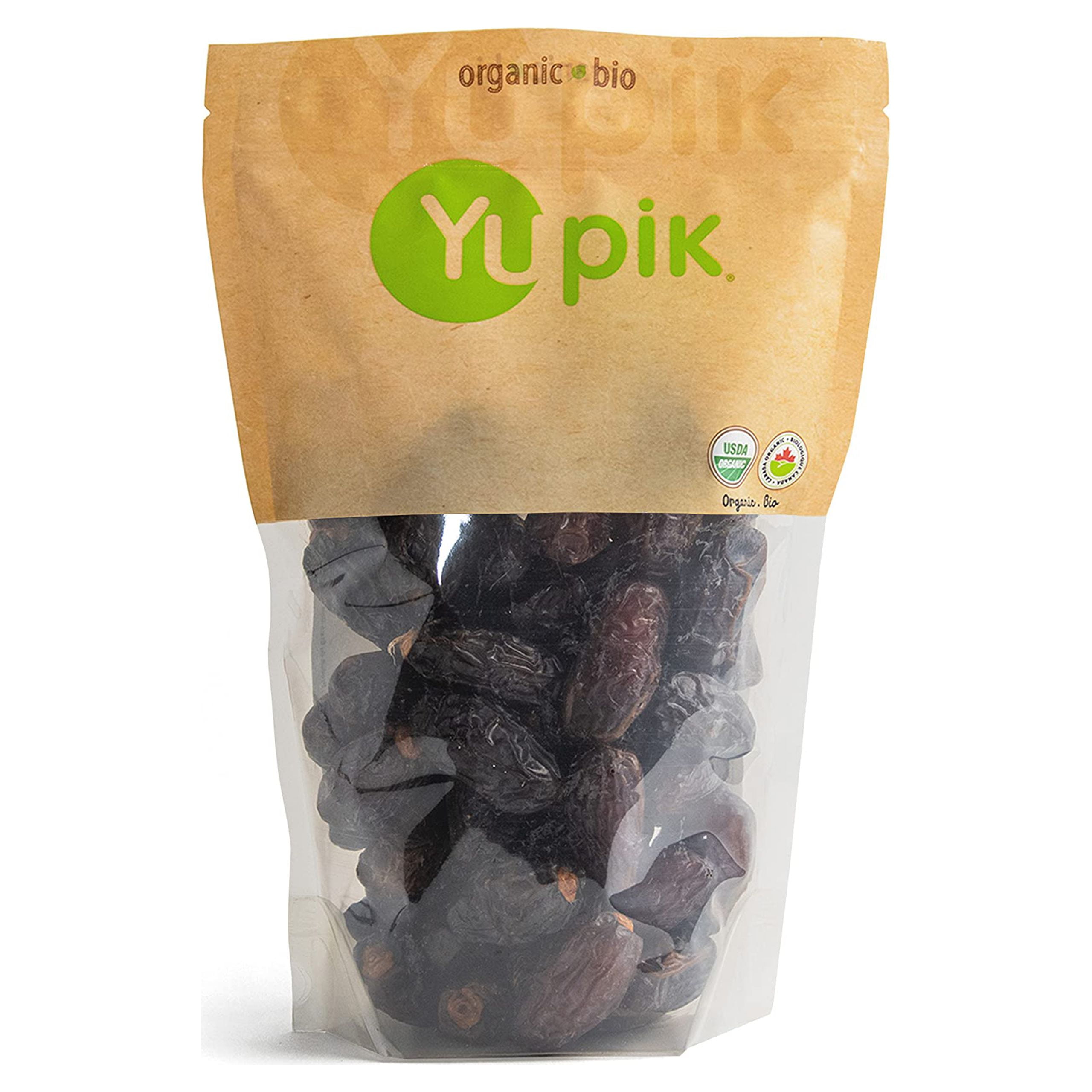 Yupik Organic Medjool Dates DHF10 with Pits, 2.2 lb, NonGMO, Gluten