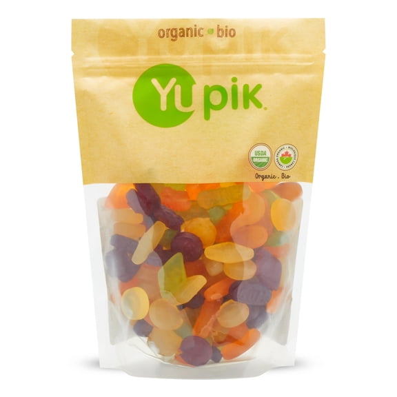 Yupik Organic Veggie Wine Gums, Gelatin-Free, 1.1 lb (17.6 oz), Gluten-Free, Vegan, Non-GMO, Natural Colors & Flavors, Made from F