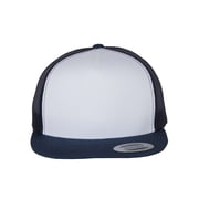 Yupoong 6006W Adult Classic Trucker with White Front Panel Cap