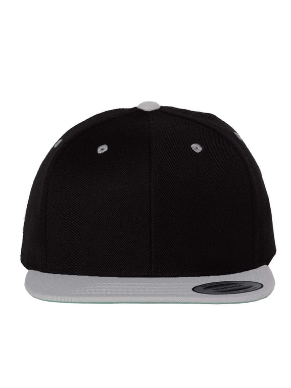Yupoong 6089 Adult 6-Panel Structured Flat Visor Classic Snapback (2 PACK)