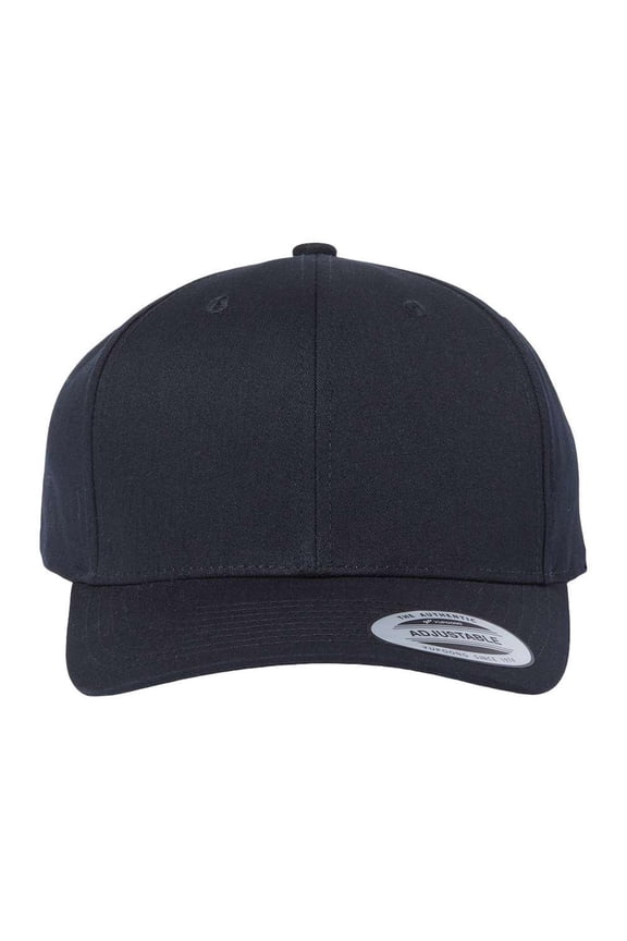 YP Classics - CVC Snapback Cap - 6389 - Black - Size: Adjustable