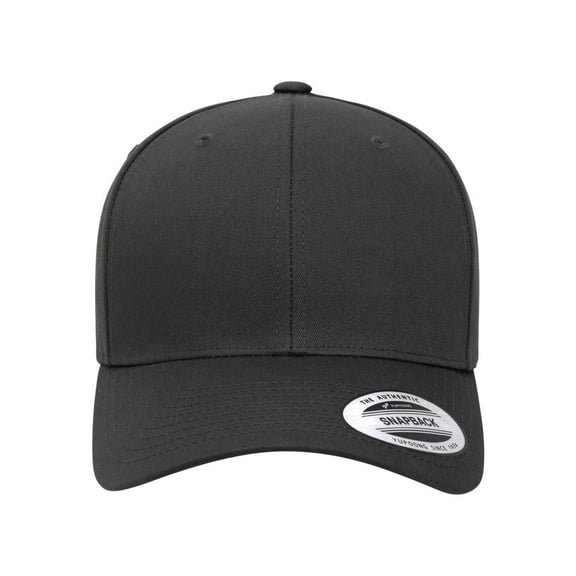 Yupoong 6389 CVC Snapback Cap - Charcoal