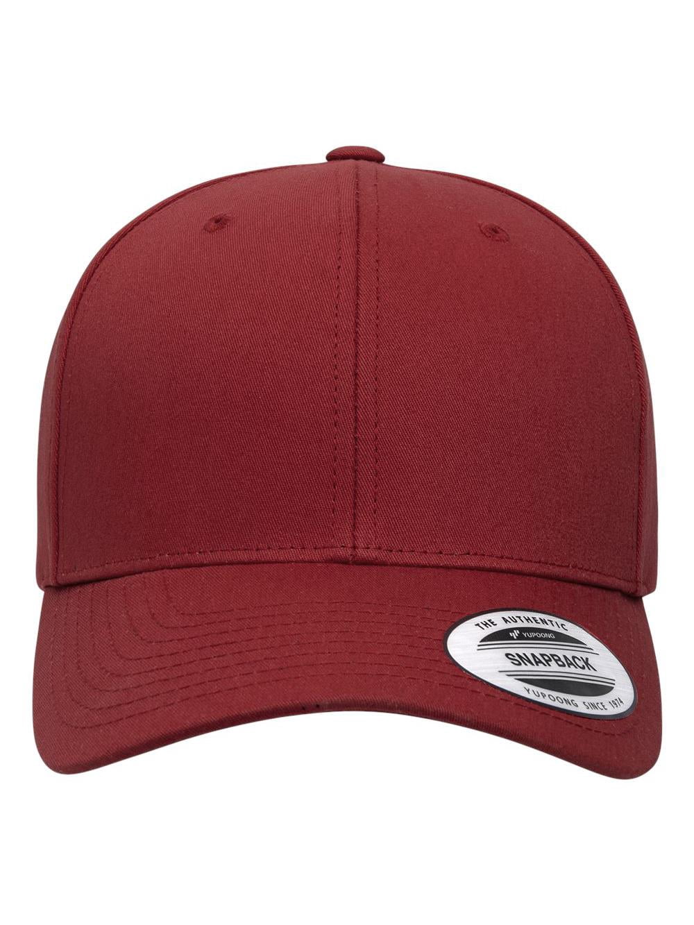 Yupoong 6389 CVC Snapback Cap - Red - Walmart.com