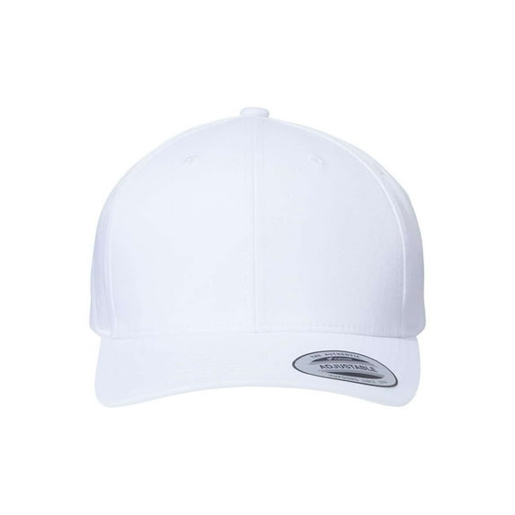 Yupoong 6389 CVC Snapback Cap - White