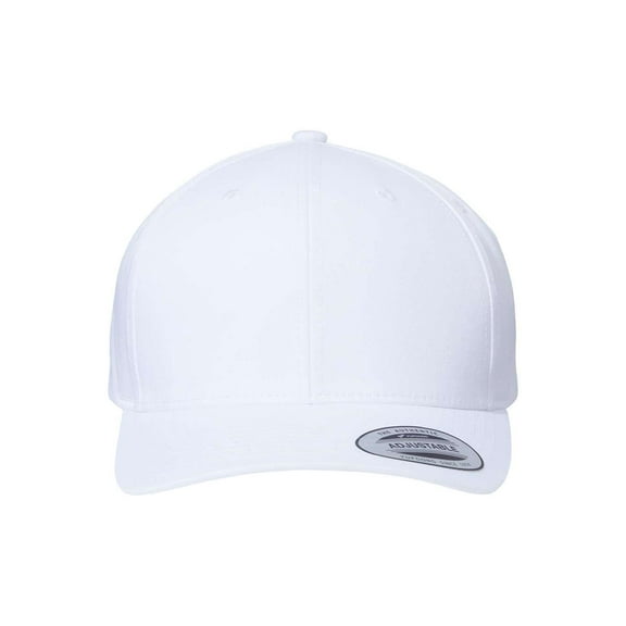 Yupoong 6389 CVC Snapback Cap - White