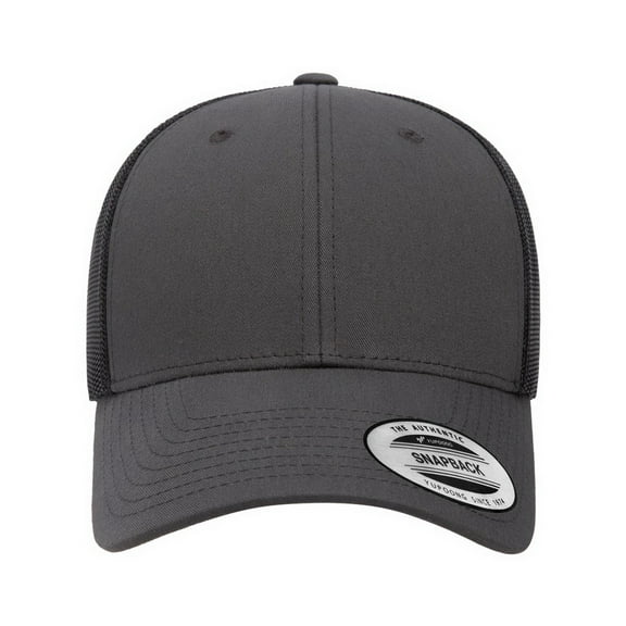 Yupoong 6601 Elite Cap-Charcoal/ Black