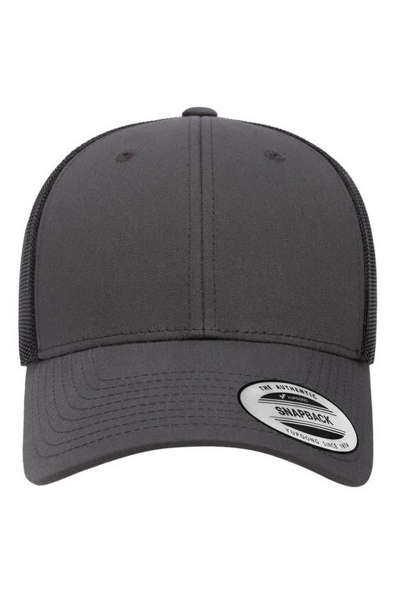 6601 Elite Cap-Charcoal/ Black