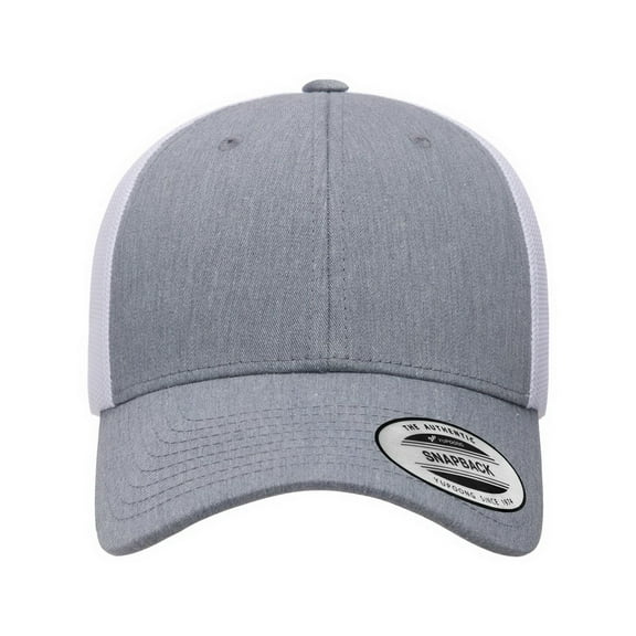 Yupoong 6601 Elite Cap-Heather/ White