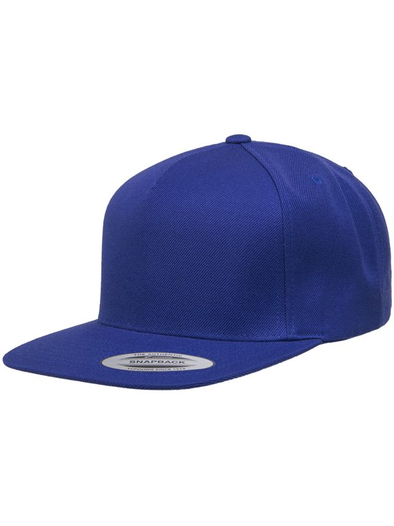 Adult 5-Panel Structured Flat Visor Classic Snapback Cap - YP5089