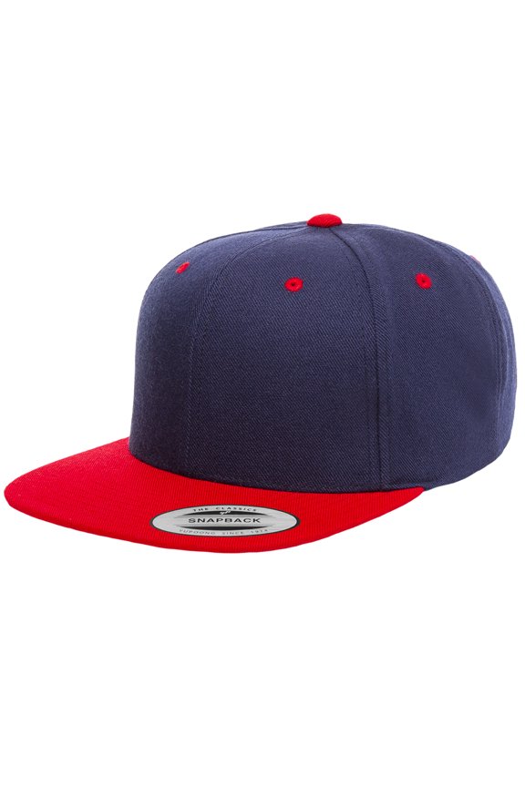 Adult 6-Panel Structured Flat Visor Classic Snapback - 6089