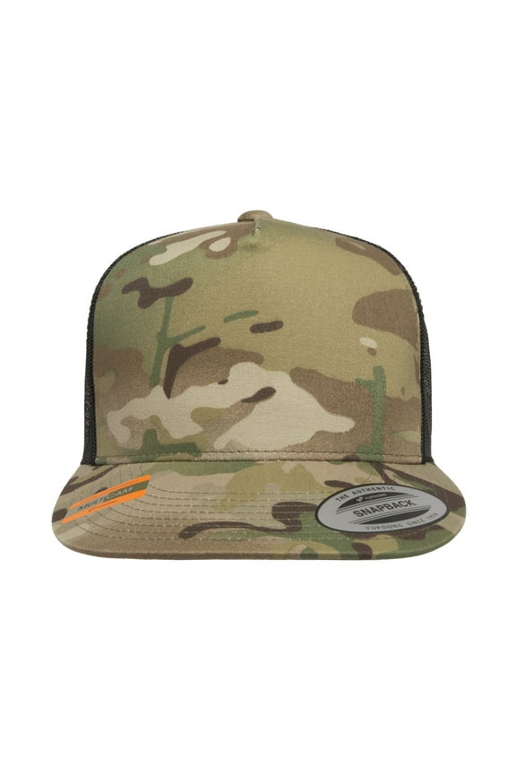 Classicsâ„¢ Adult 5-Panel Multicam Trucker Cap - 6006MC