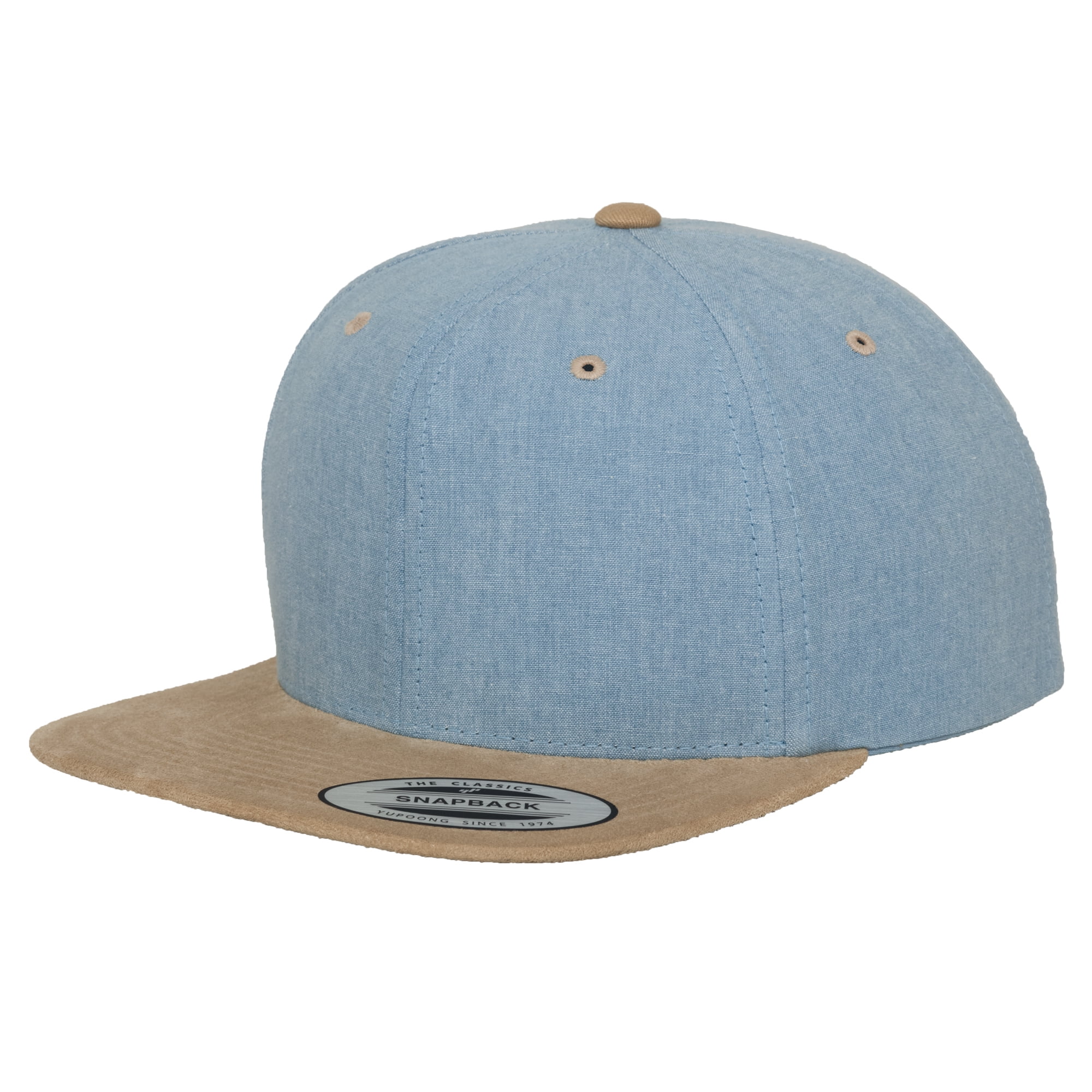 Yupoong Flexfit Chambray-Suede Snapback Cap