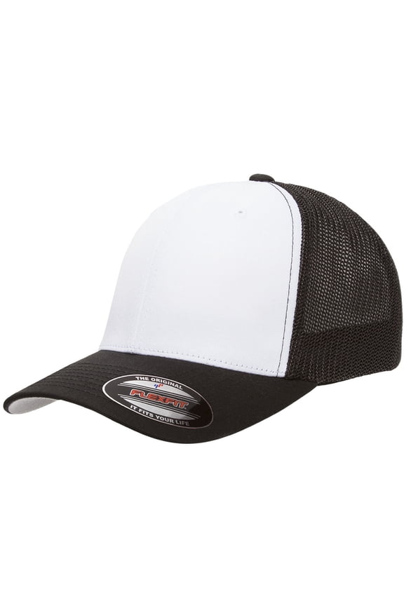 Flexfit Trucker Mesh with White Front Panels Cap - 6511W