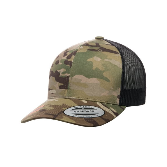 Yupoong Retro Trucker Multicam Snapback - 6606MC