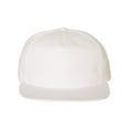 thumbnail image 1 of Yupoong Unstructured Five-Panel Snapback Cap (6502) White, Adjustable, 1 of 3