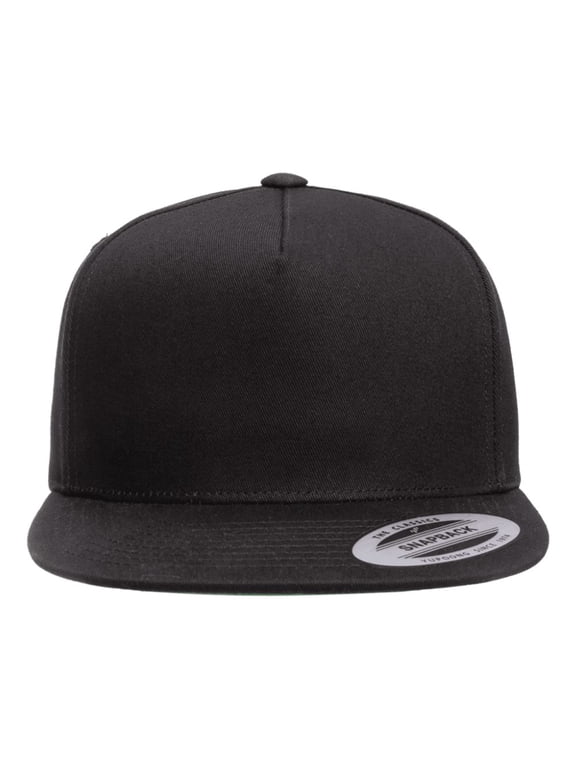Yupoong Y6007 Adult 5-Panel Cotton Twill Snapback Cap (2 PACK)
