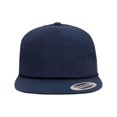 thumbnail image 1 of Yupoong YP6002 Poplin Golf Snapback Cap - Navy, 1 of 2