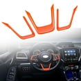 Yuqutum 3PCS Steering Wheel Panel Frame Trim Cover for Subaru Forester