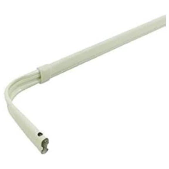 YuraZH Lock Seam Curtain Rod, 84 to 120-Inch Adjustable Width, 3 1/2-Inch Projection, White