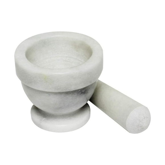 YuraZH Marble Grinder, 3-Inch, White