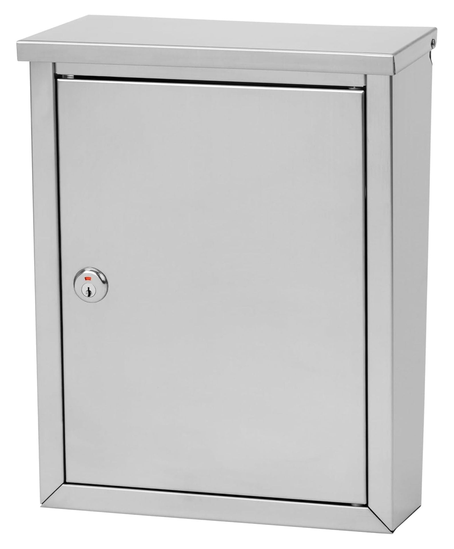 Stainless Steel Locking Wall Mount Mailbox with Cam Lock