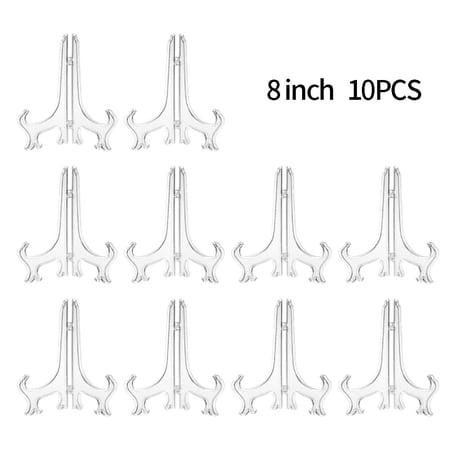 Yuri 10X Plastic Display Plate Stand Easel Photo Picture Bowl Holder