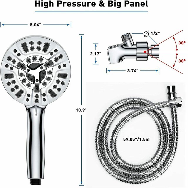 Yuri For Aquacare ASSEENONTV High Pressure 10Mode Hand Shower Head