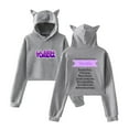 thumbnail image 1 of Yuridia Cat Ear Fashion Street Trendy Hoodie Women's Short Sportswear, 1 of 2