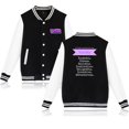 thumbnail image 1 of Yuridia Men's and women's retro hip-hop fashionable long sleeved baseball jacket, 1 of 2