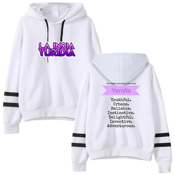 Yuridia Parallel bar sleeve pocket fashionable unisex long sleeved hooded sweatshirt