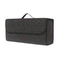 thumbnail image 1 of Yurqghjb Foldable Car Trunk Organizer, Premium Felt Cloth Cargo Storage Bin for SUV and Sedan,Black, 1 Pack, 1 of 7