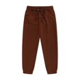 thumbnail image 1 of Yusim Boys Sweatpants with Pockets- Stretch Elastic Waist Drawstring Fall Winter Casual Kids Jogger Pants Coffee Size 10, 1 of 6