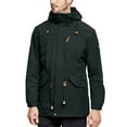 thumbnail image 1 of Yusimy Men's 3-in-1 Detachable Two-Piece Windproof Water-Repellent Jacket Zip-Front Pocket Long Sleeve Hooded Outdoor Jacket Solid Color Functional Outdoor Style, 1 of 6