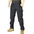 thumbnail image 1 of Yusimy Men's Cargo Pants Straight Leg Multi-Pocket with Zippers Outdoor Casual Utility Functional Work Trousers, 1 of 4