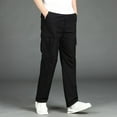 thumbnail image 1 of Yusimy Men's Cargo Pants Work Pants Multi Pocket Pants Durable Cotton Blend Relaxed Fit Solid Color Functional Pockets, 1 of 5