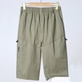 thumbnail image 1 of Yusimy Men's Casual Corduro Pants Drawstring Elastic Waist with Pockets Solid Color Vintage Relaxed Fit, 1 of 3
