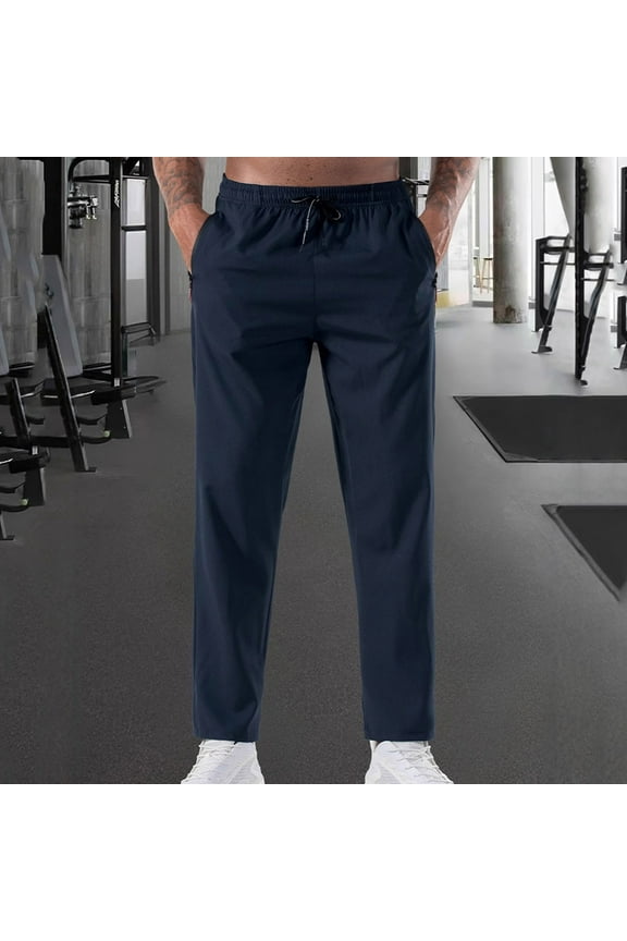 Men's Casual Lounge Pants Vertical Stripes Solid Color Loose Fit Elastic Waist Comfortable Trousers Everyday Essentials Style