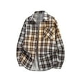 thumbnail image 1 of Yusimy Men's Casual Shirt Striped Checkered Long Sleeve Button Down Pocket Casual Fashion, 1 of 4