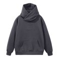 thumbnail image 1 of Yusimy Men's Casual Sports Hooded Sweatshirt Solid-Color Pocket Half-Zipper Drawstring Long Sleeve Athleisure, 1 of 4